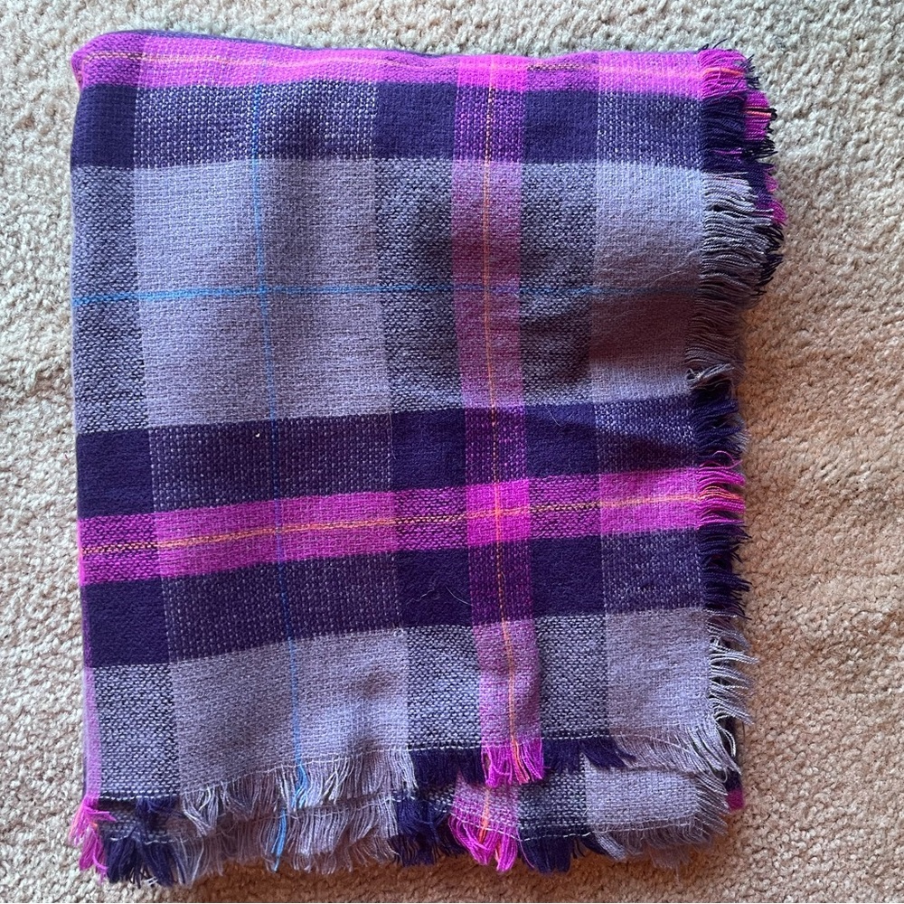 🧣 Extra large extra soft plaid wrap 🧣